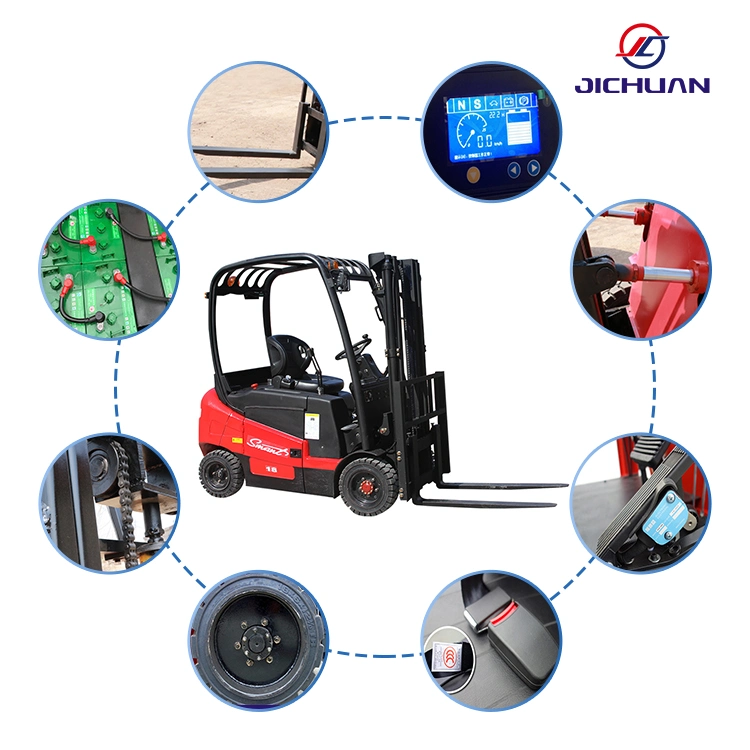 1-5 Ton Mini China Electric Forklifts 1-6m Small Stacker Truck Wheel Battery Forklift Hydraulic Lifting Equipment Can Be Customized Forklift